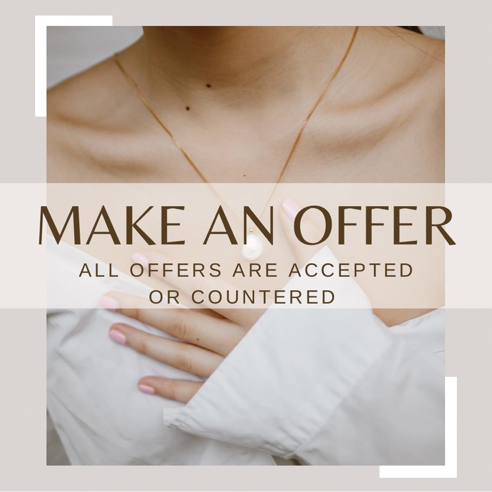 Make an offer! All offers are accepted or countered. Let’s make a deal!